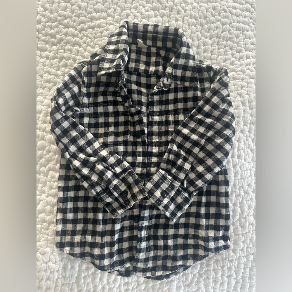 Baby Gap Black and White Checkered Shirt